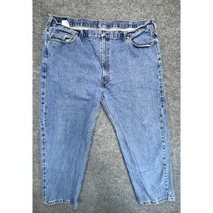 Levis 550 Jeans Men’s Size 48x30 Blue Straight Medium Wash 100% Cotton Comfort